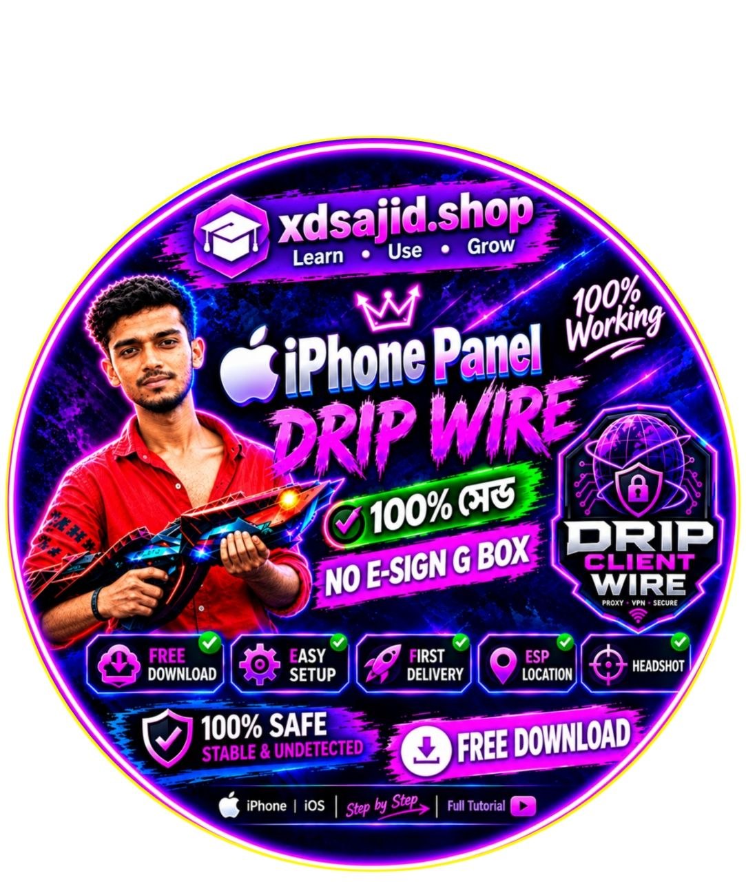 DRIP WIRE IPHONE PANEL