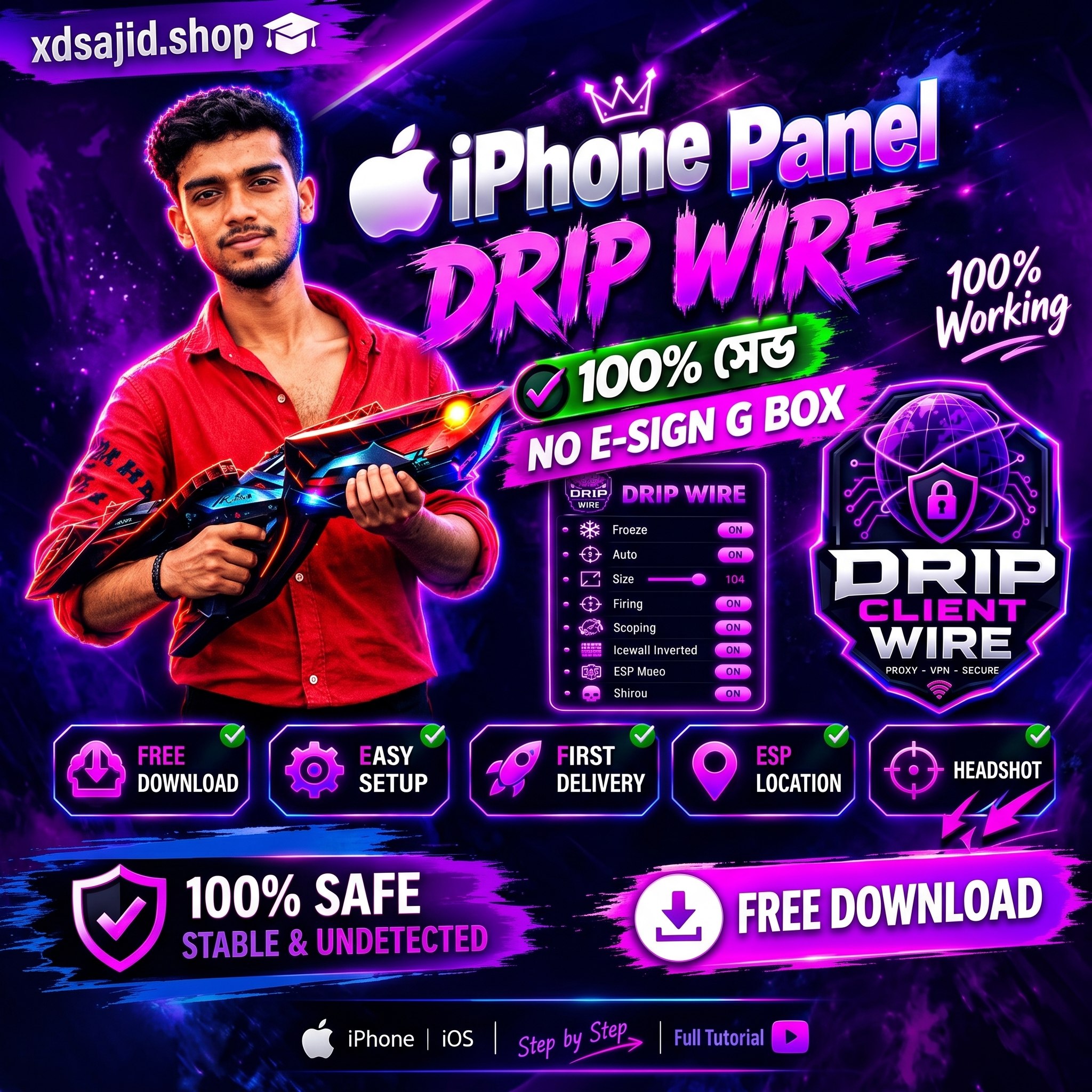 DRIP WIRE IPHONE PANEL